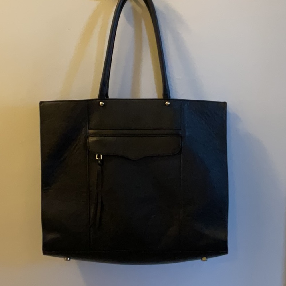 Rebecca Minkoff Black Large MAB tote bag.